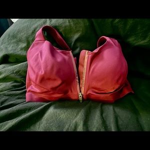 Victoria’s Secret “Victoria Sport” lined zippered sports bra, 38DDD
